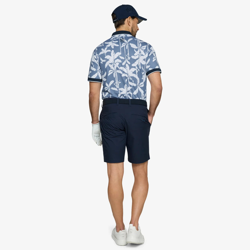 Merry is a Breathable short sleeve golf shirt for Men in the color Moonlight Blue/Navy(5)