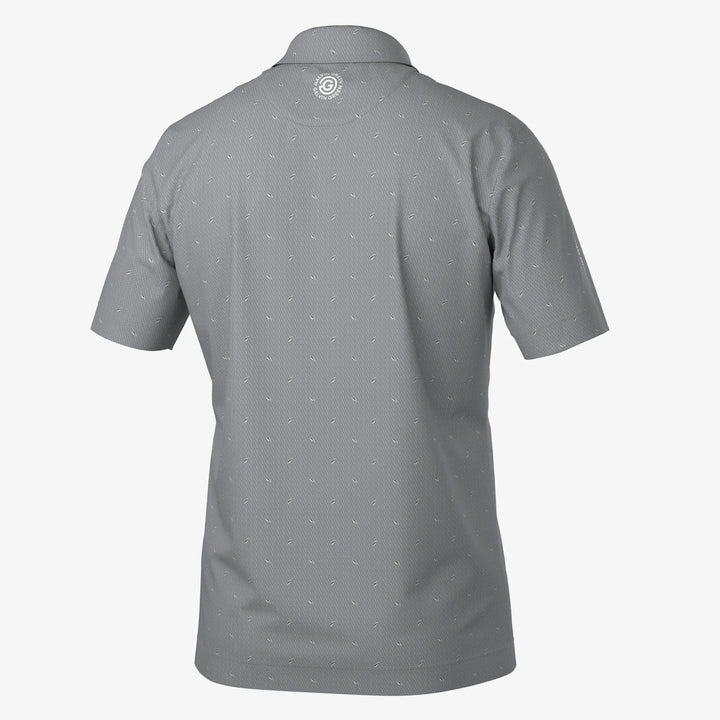 Miklos is a Breathable short sleeve golf shirt for Men in the color Sharkskin(7)