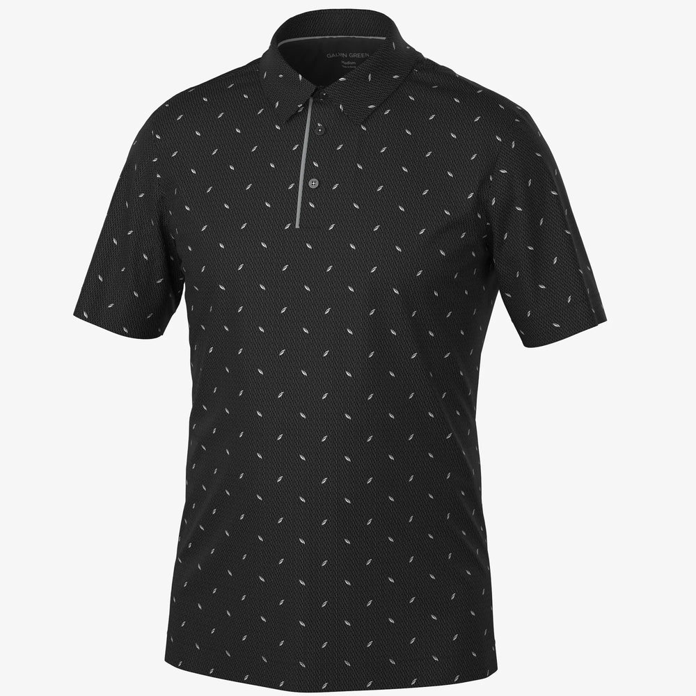 Miklos is a Breathable short sleeve golf shirt for Men in the color Black(0)