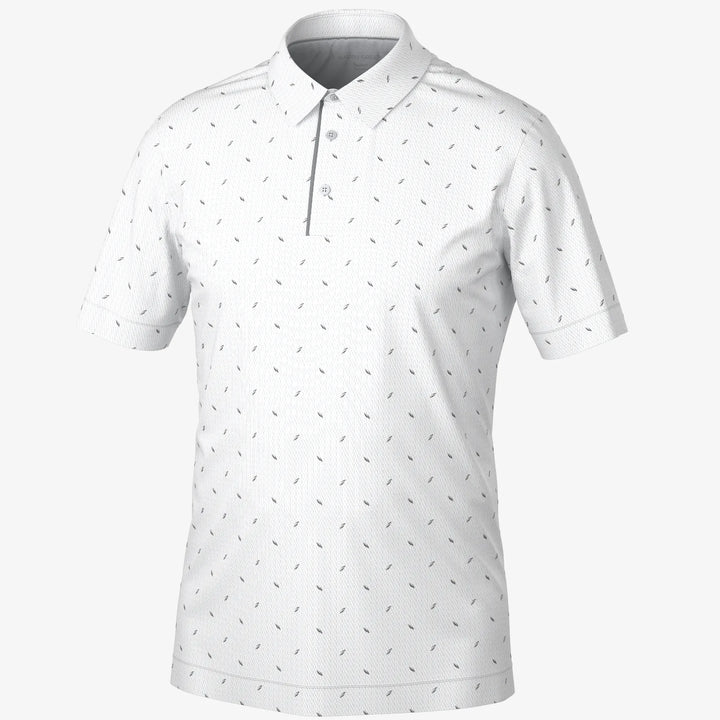 Miklos is a Breathable short sleeve golf shirt for Men in the color Cool Grey(0)
