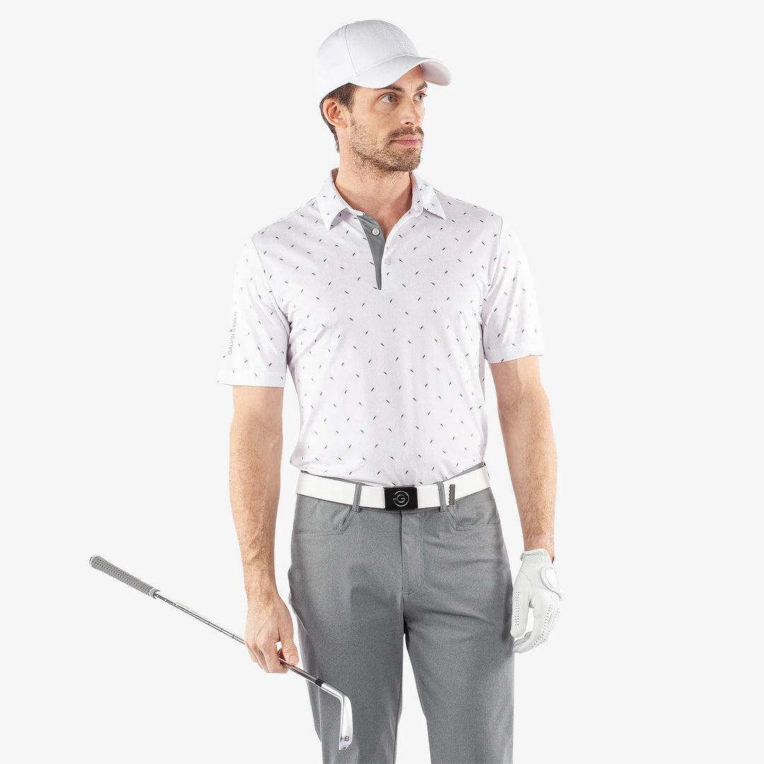 Miklos is a Breathable short sleeve golf shirt for Men in the color Cool Grey(1)