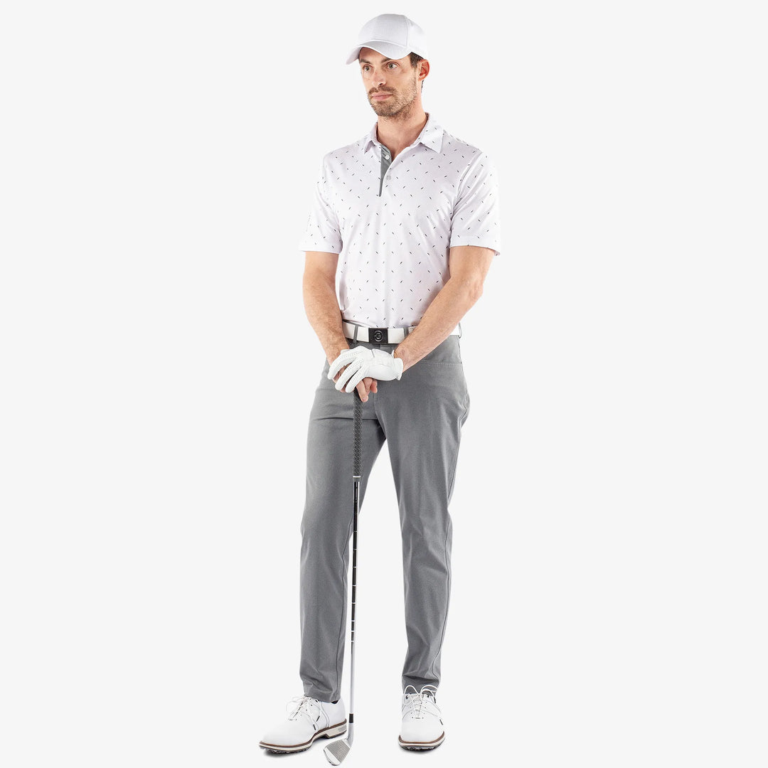 Miklos is a Breathable short sleeve golf shirt for Men in the color Cool Grey(3)