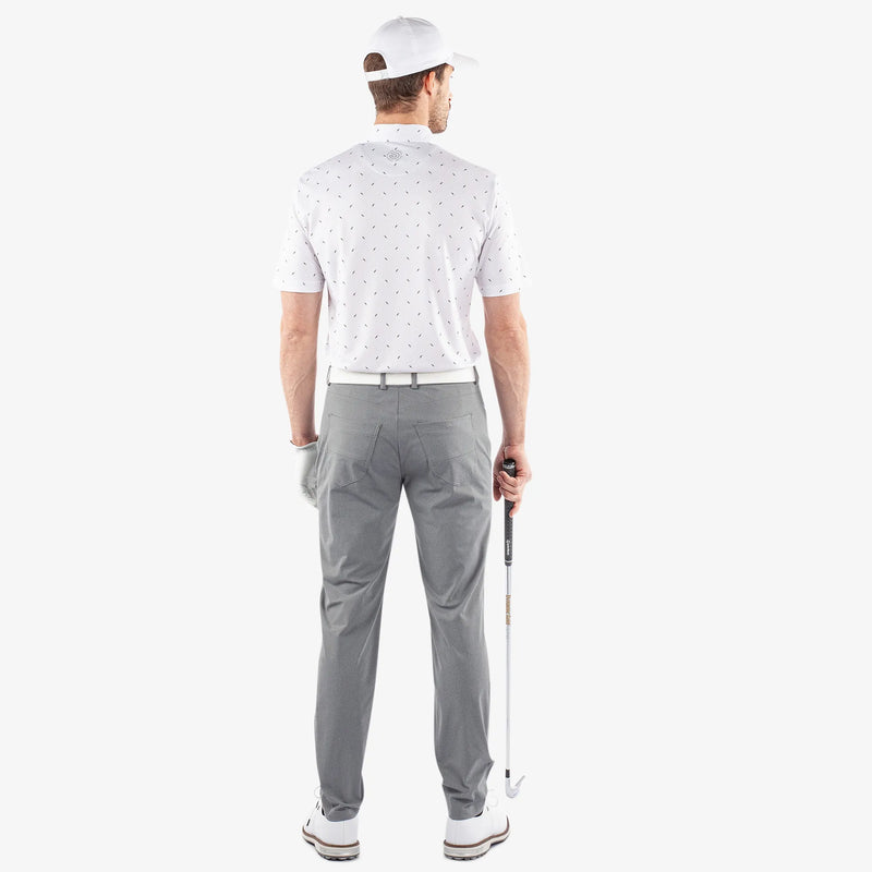 Miklos is a Breathable short sleeve golf shirt for Men in the color Cool Grey(6)