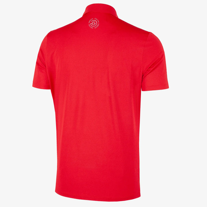 Milan is a Breathable short sleeve golf shirt for Men in the color Red(8)