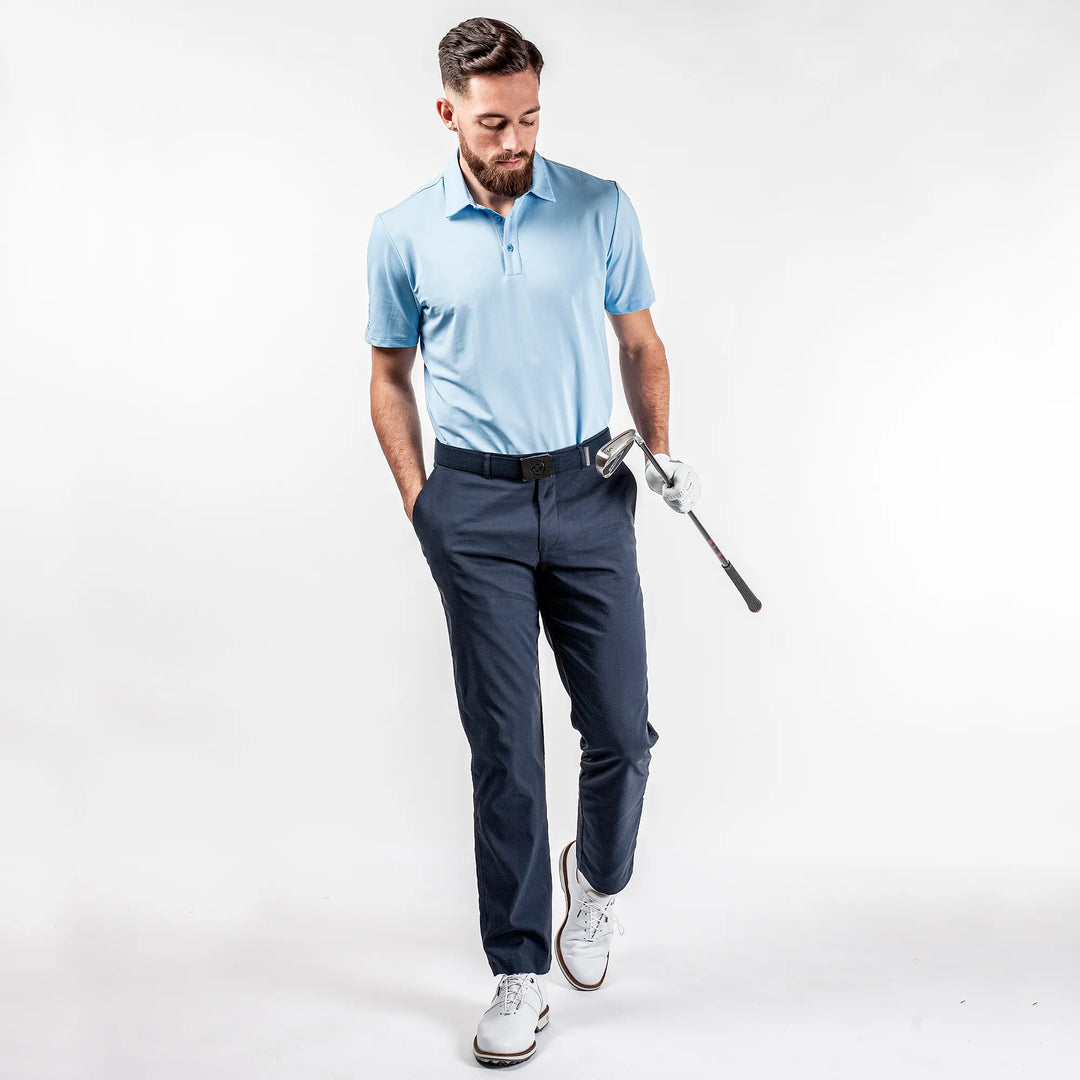 Milan is a Breathable short sleeve shirt for Men in the color Blue Bell(3)