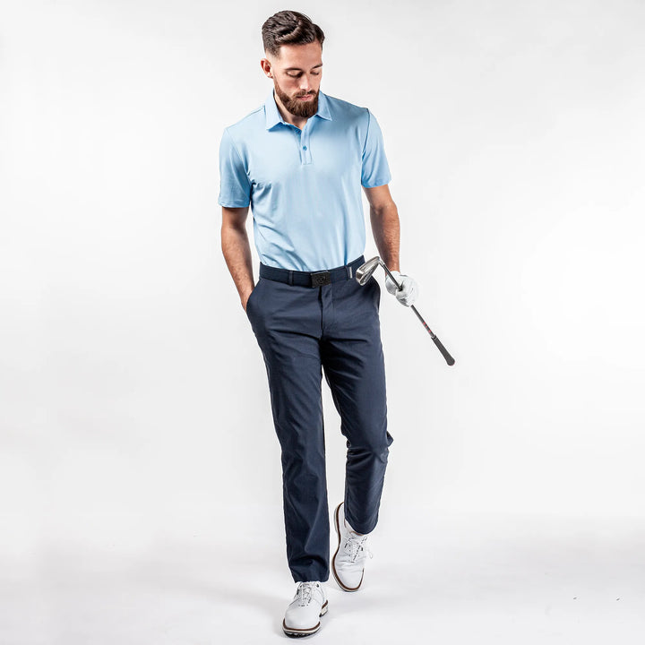 Milan is a Breathable short sleeve shirt for Men in the color Blue Bell(3)