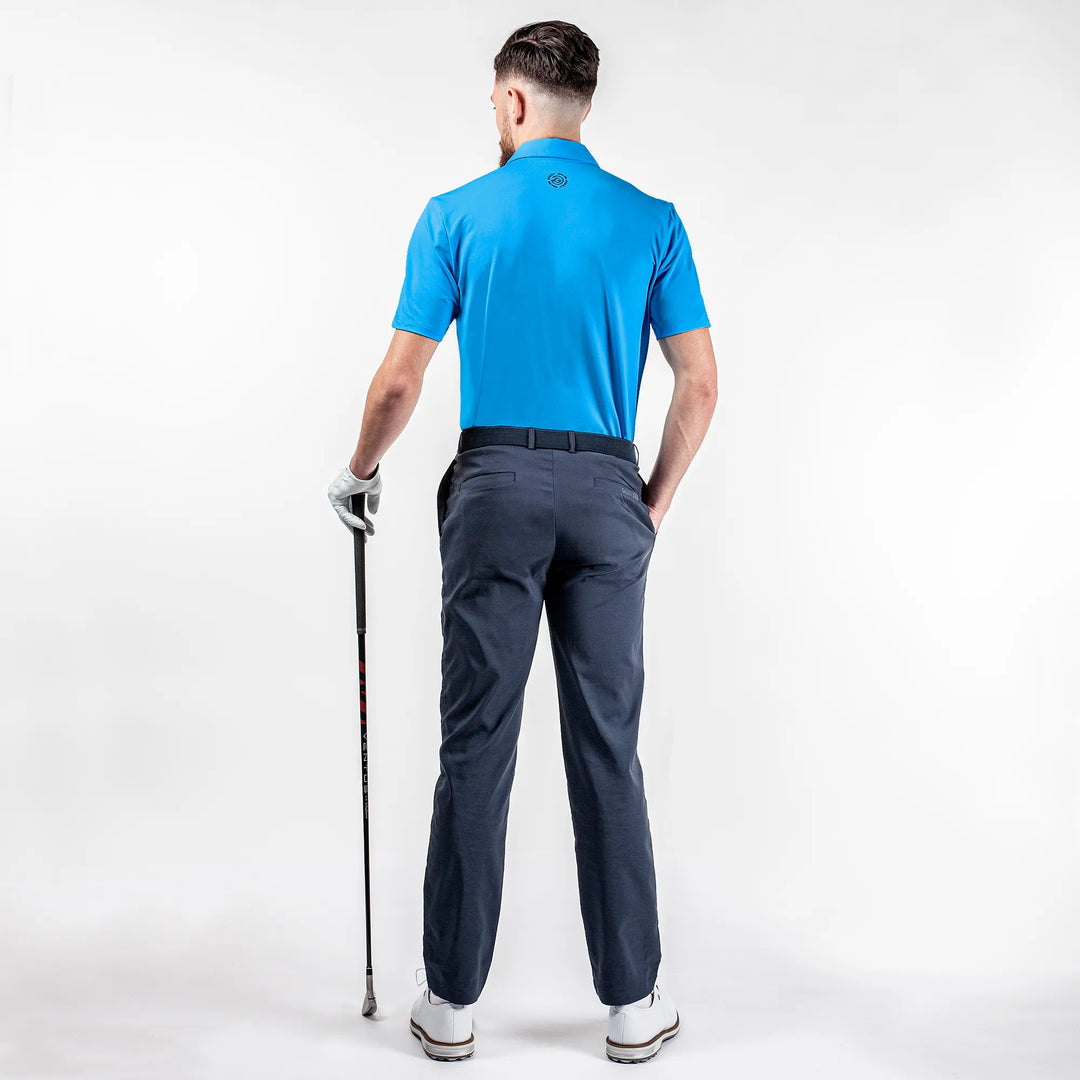 Milan is a Breathable short sleeve golf shirt for Men in the color Blue(7)