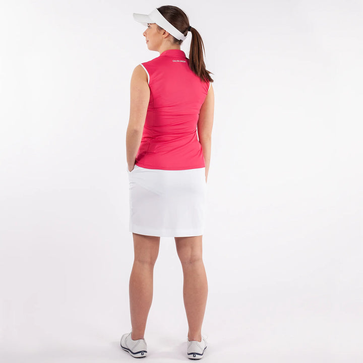 Mila is a Breathable sleeveless golf shirt for Women in the color Imaginary Pink(5)