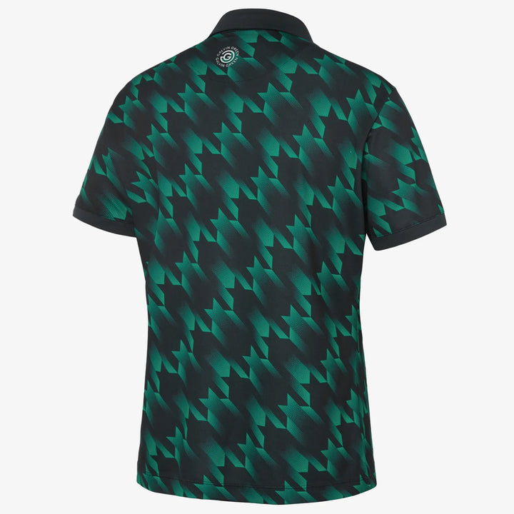 Miles is a Breathable short sleeve golf shirt for Men in the color Navy/Golf Green(7)