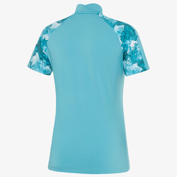 Miley is a Breathable short sleeve golf shirt for Women in the color Delphinium Blue(7)