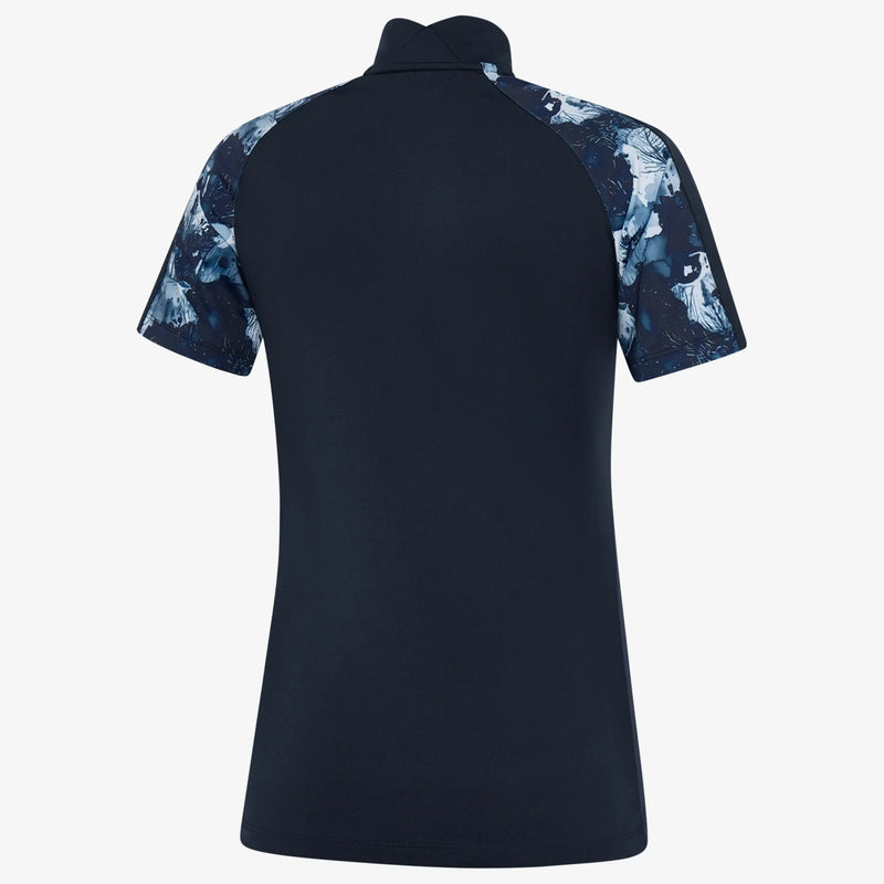 Miley is a Breathable short sleeve golf shirt for Women in the color Navy(6)