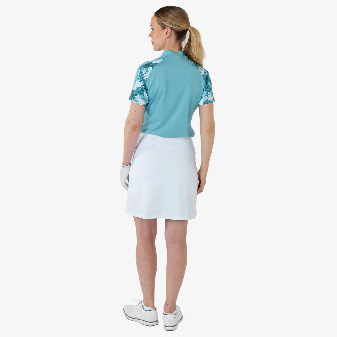 Miley is a Breathable short sleeve golf shirt for Women in the color Delphinium Blue(6)