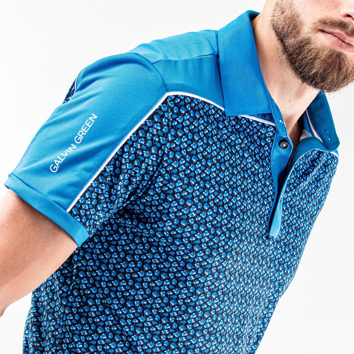 Millard is a Breathable short sleeve shirt for Men in the color Fantastic Blue(4)