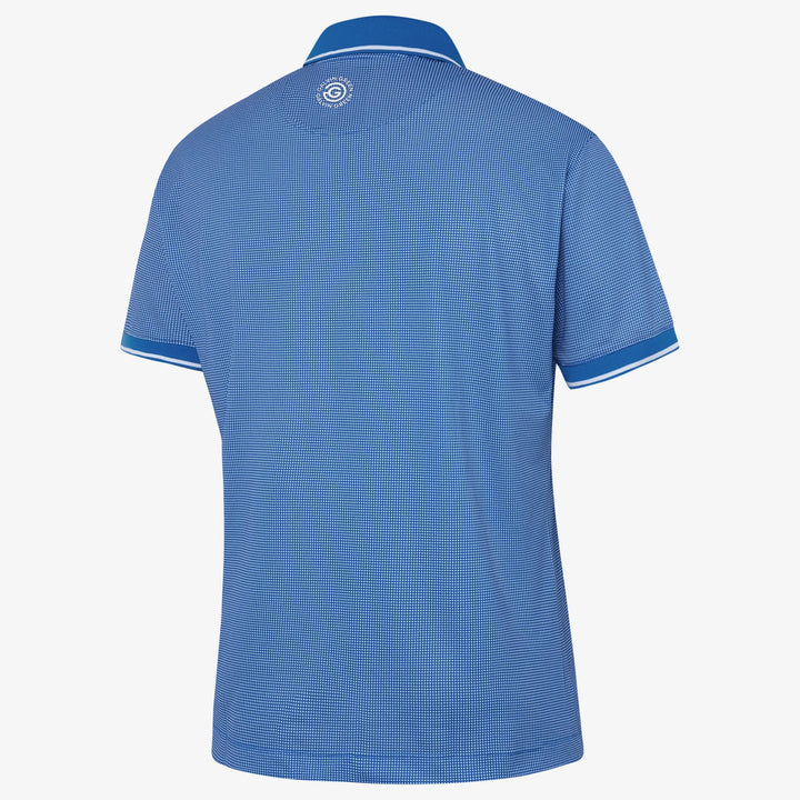 Miller is a Breathable short sleeve golf shirt for Men in the color Royal Blue/White(7)