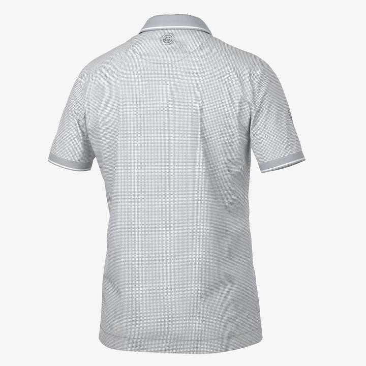 Miller is a Breathable short sleeve golf shirt for Men in the color White/Cool Grey(7)