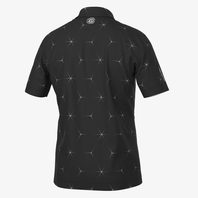 Milo is a Breathable short sleeve golf shirt for Men in the color Black(7)