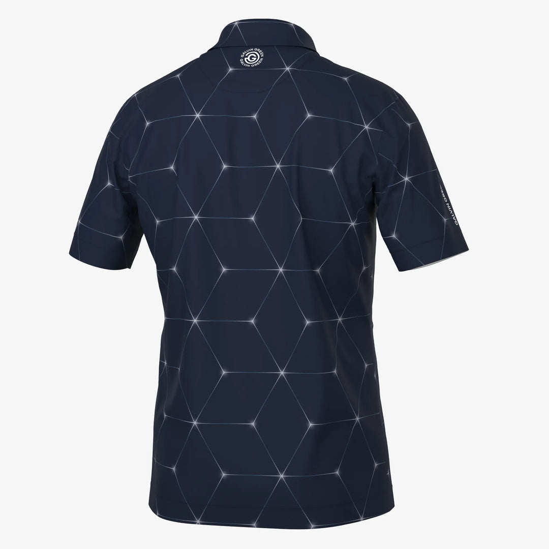Milo is a Breathable short sleeve golf shirt for Men in the color Navy(7)