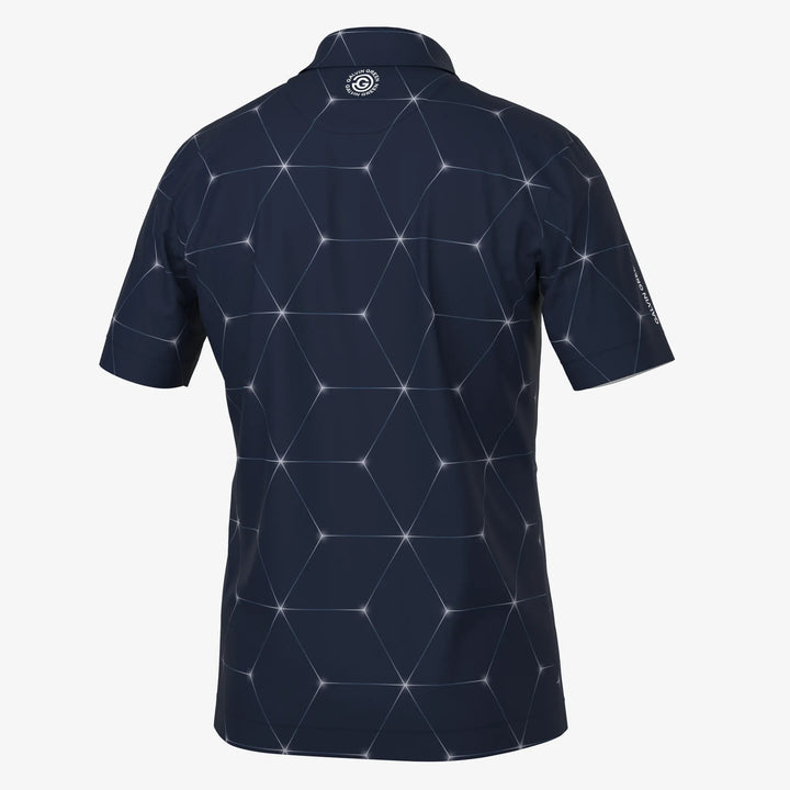 Milo is a Breathable short sleeve golf shirt for Men in the color Navy(7)