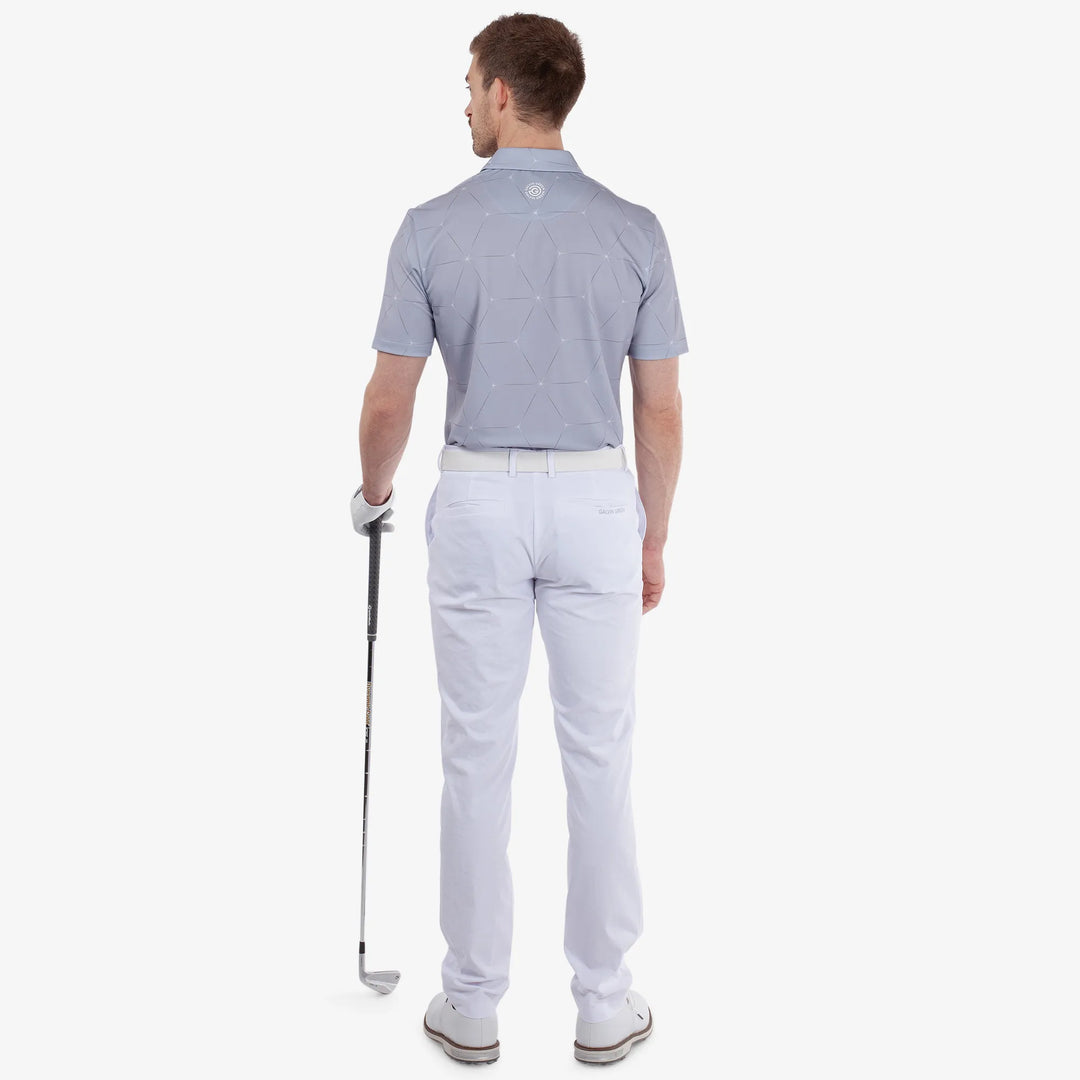 Milo is a Breathable short sleeve golf shirt for Men in the color Cool Grey(6)