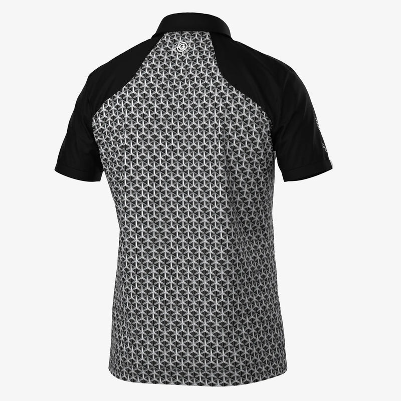 Mio Breathable short sleeve golf shirt Sharkskin/Black – Galvin Green Mio Breathable short sleeve golf shirt Sharkskin/Black – Galvin Green
