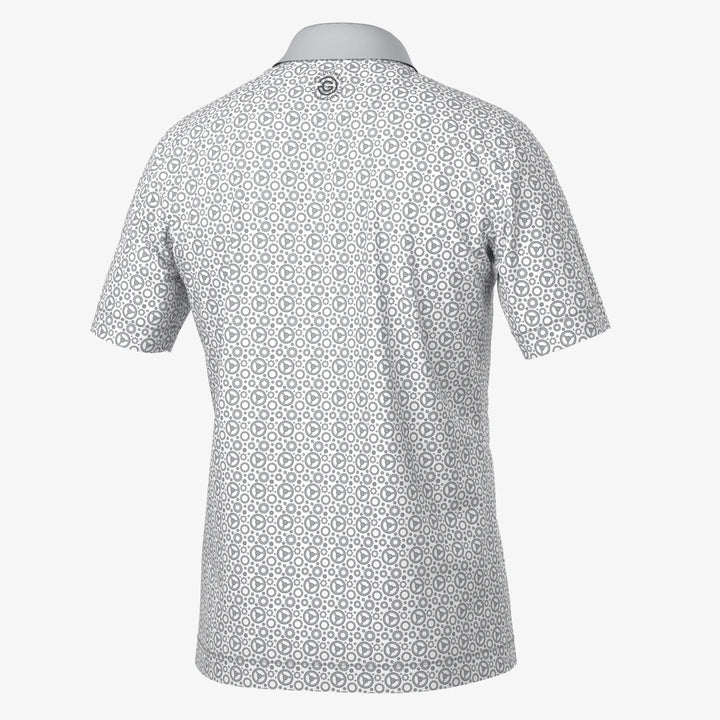 Miracle is a Breathable short sleeve golf shirt for Men in the color White/Cool Grey(7)