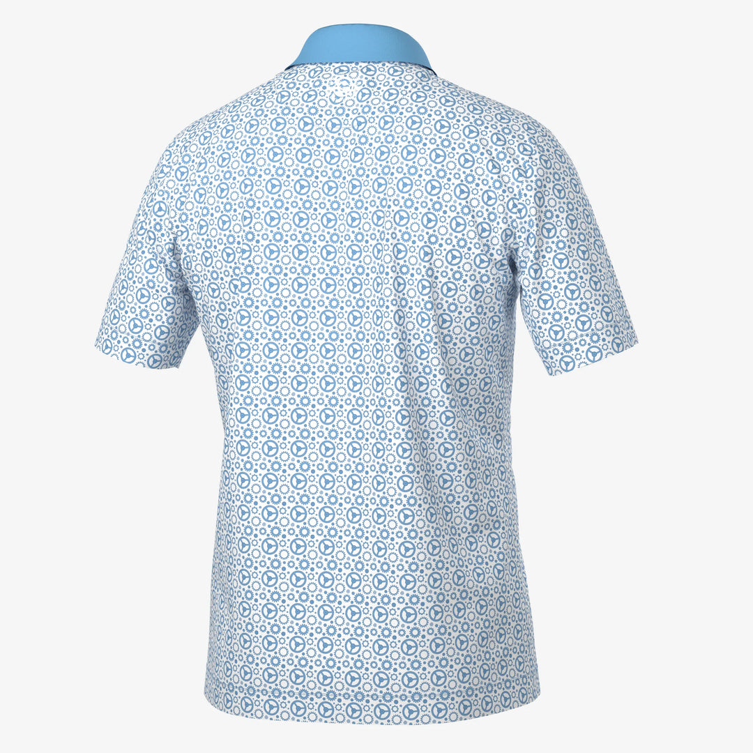 Miracle is a Breathable short sleeve golf shirt for Men in the color Alaskan Blue/White(7)