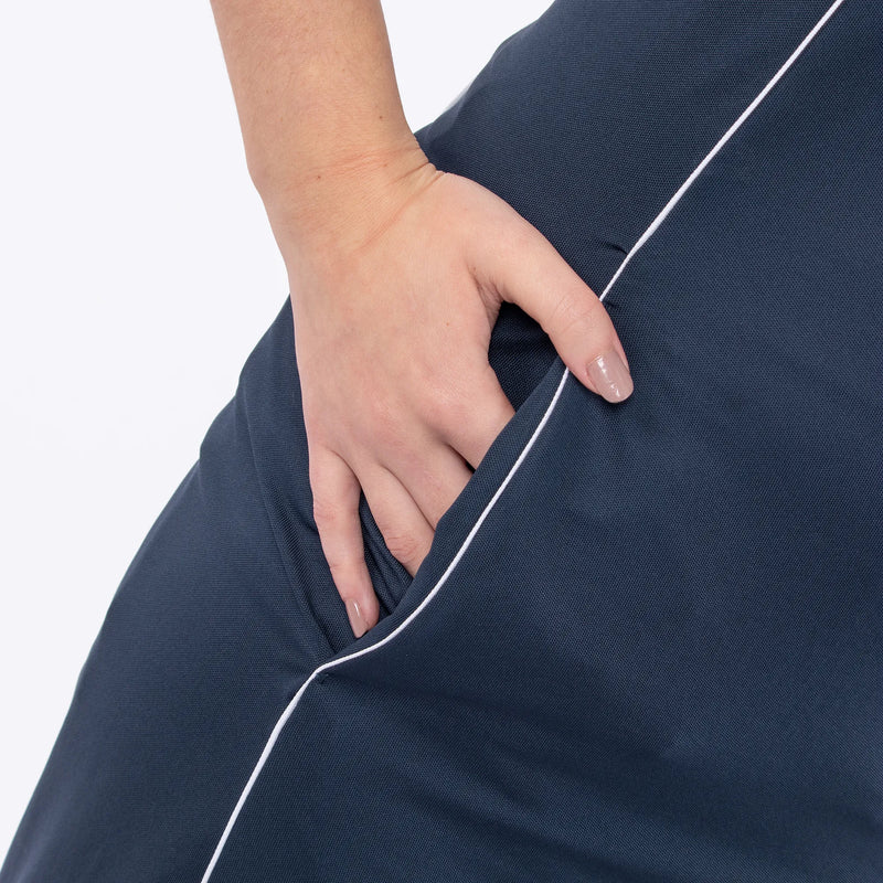 Miranda is a Breathable golf dress with inner shorts for Women in the color Navy(8)