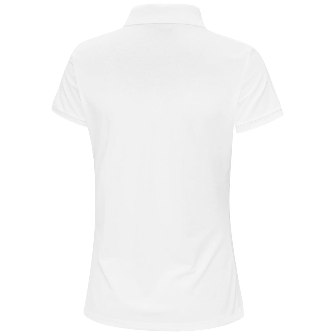 Mireya is a Breathable short sleeve golf shirt for Women in the color White(5)