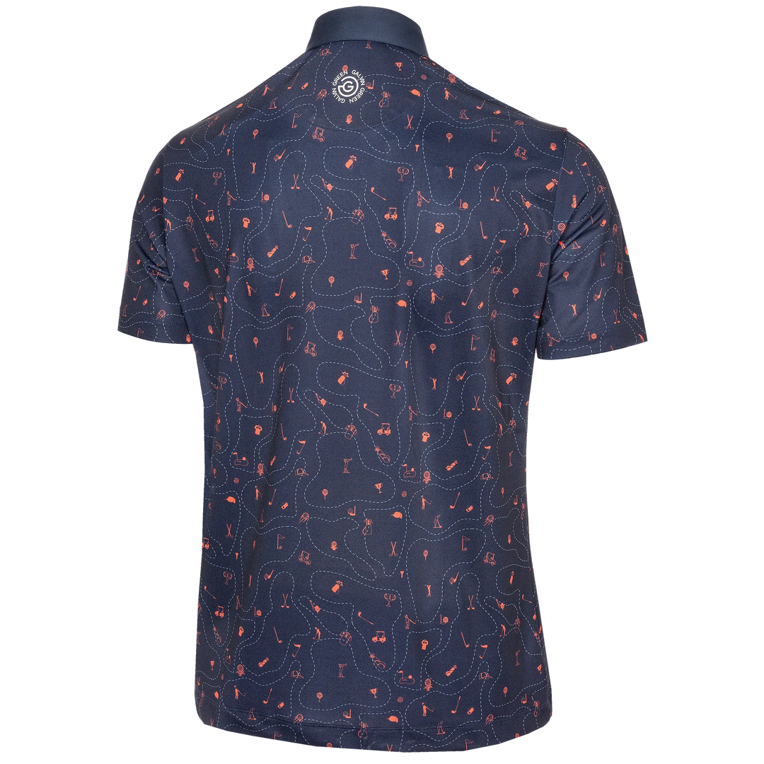 Miro is a Breathable short sleeve shirt for Men in the color Orange(8)