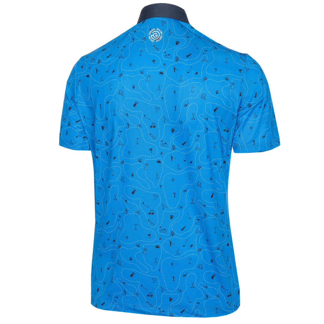 Miro is a Breathable short sleeve shirt for Men in the color Blue Bell(8)