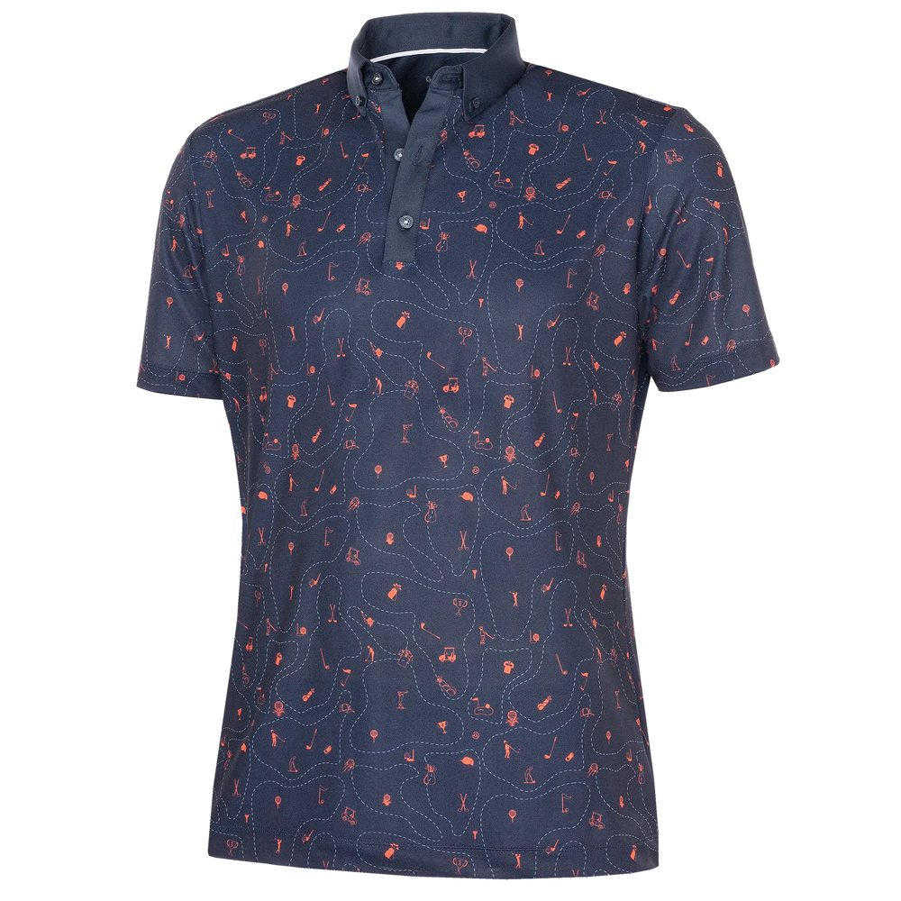 Miro is a Breathable short sleeve shirt for Men in the color Orange(0)