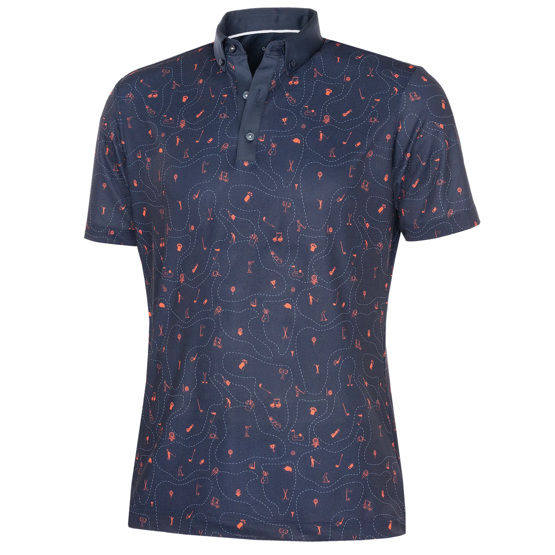 Miro is a Breathable short sleeve shirt for Men in the color Orange(0)