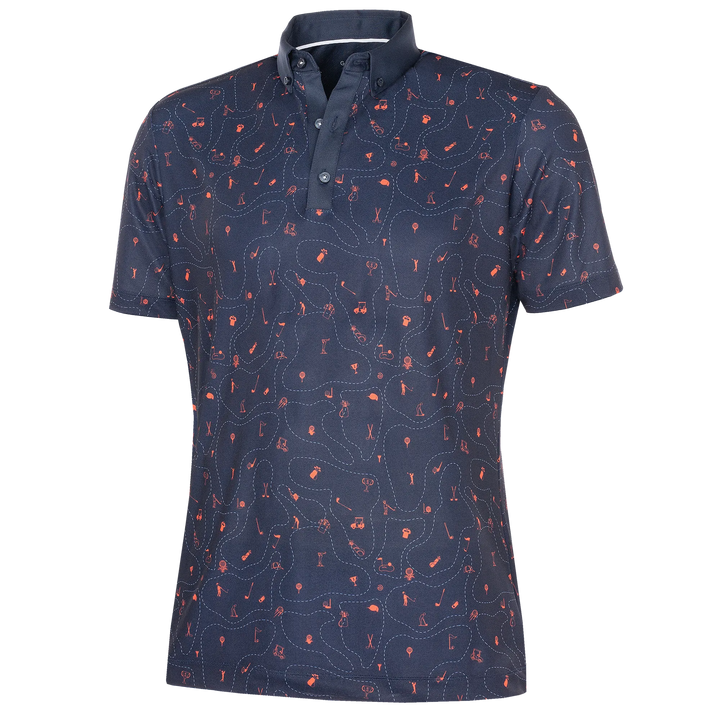 Miro is a Breathable short sleeve shirt for Men in the color Orange(0)