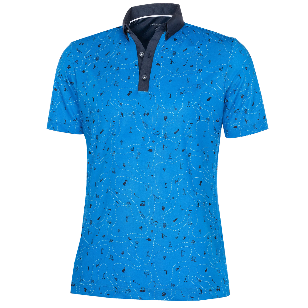 Miro is a Breathable short sleeve shirt for Men in the color Blue Bell(0)