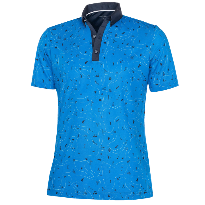 Miro is a Breathable short sleeve shirt for Men in the color Blue Bell(0)