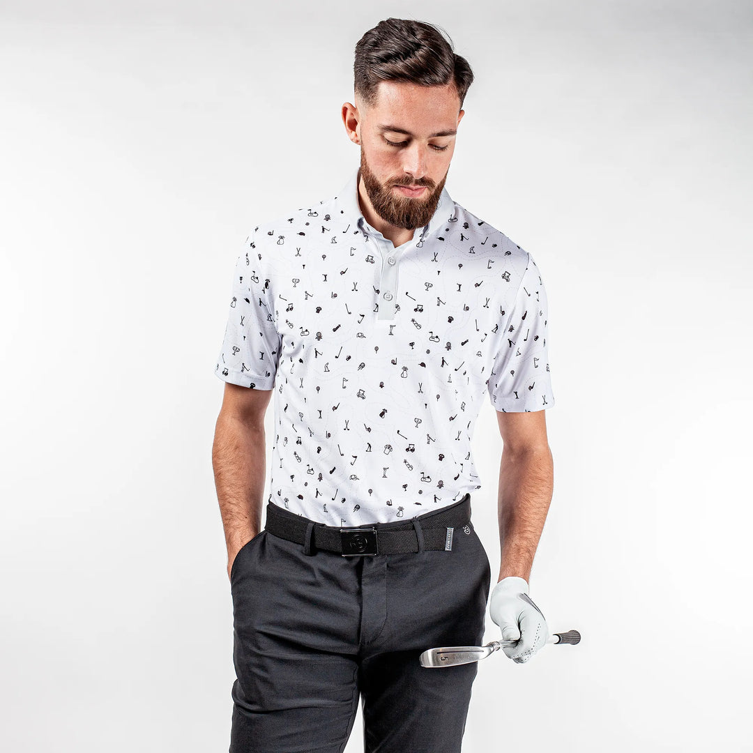 Miro is a Breathable short sleeve shirt for Men in the color White(1)
