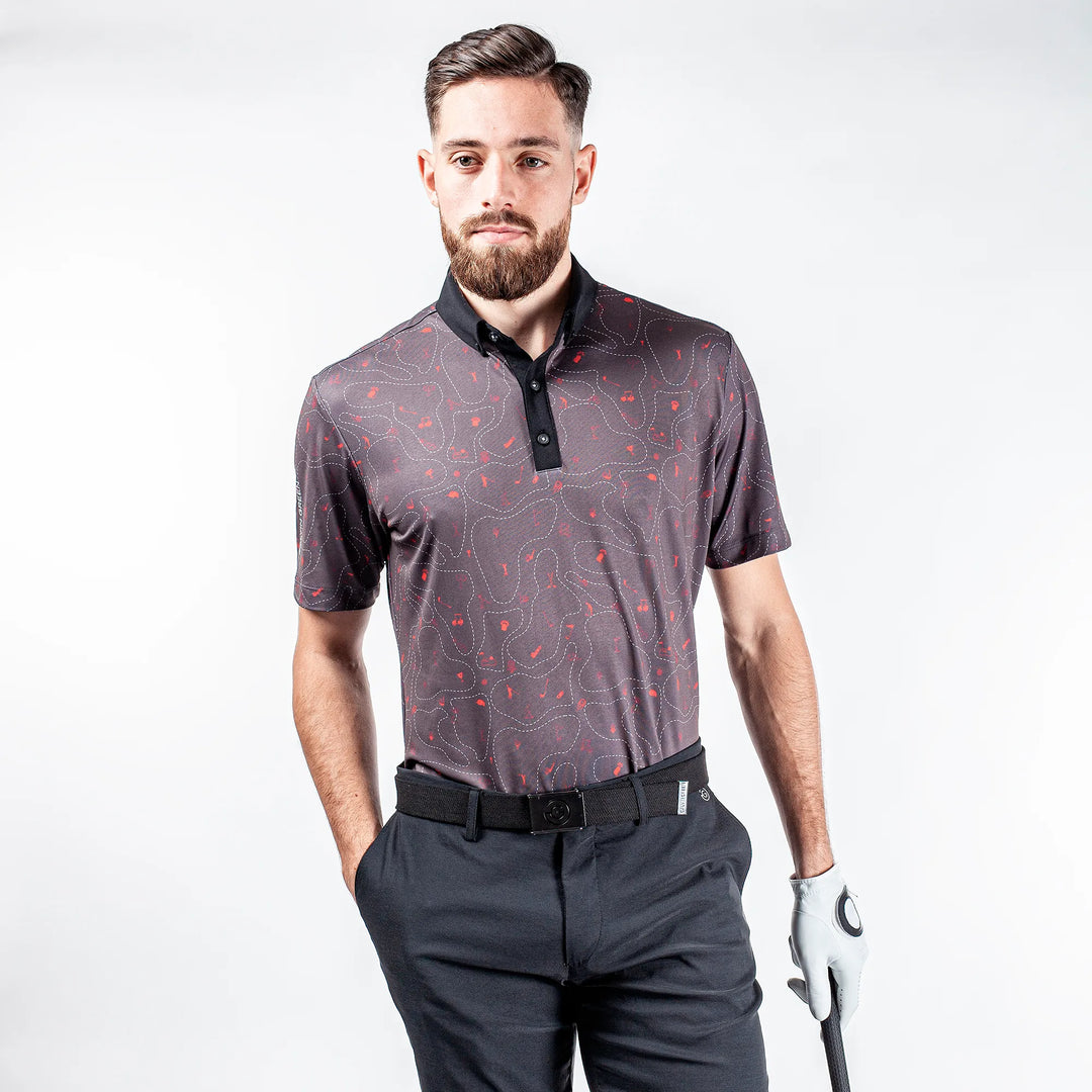 Miro is a Breathable short sleeve shirt for Men in the color Forged Iron(1)