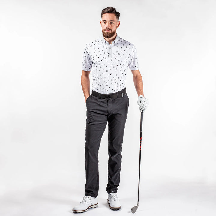 Miro is a Breathable short sleeve shirt for Men in the color White(2)