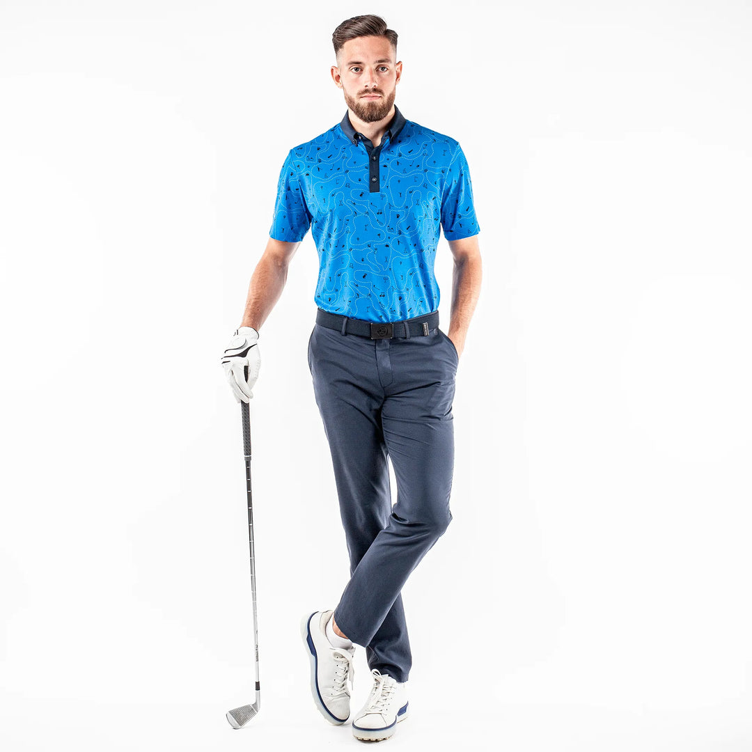 Miro is a Breathable short sleeve shirt for Men in the color Blue Bell(2)