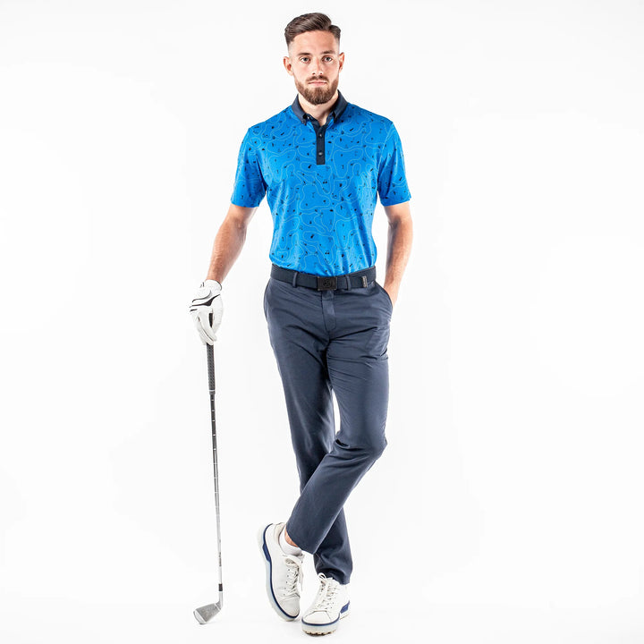 Miro is a Breathable short sleeve shirt for Men in the color Blue Bell(2)