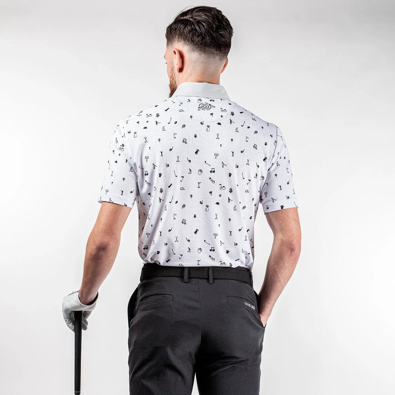 Miro is a Breathable short sleeve shirt for Men in the color White(5)