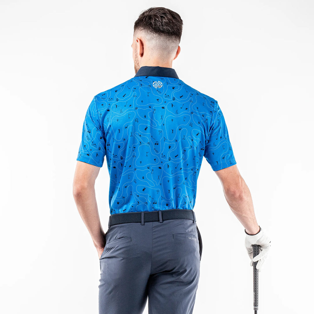 Miro is a Breathable short sleeve shirt for Men in the color Blue Bell(5)