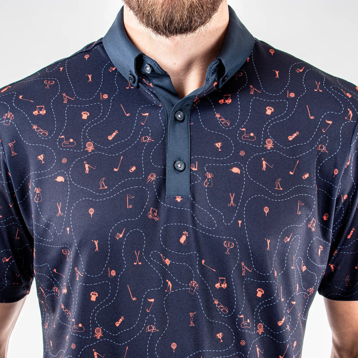 Miro is a Breathable short sleeve shirt for Men in the color Orange(4)