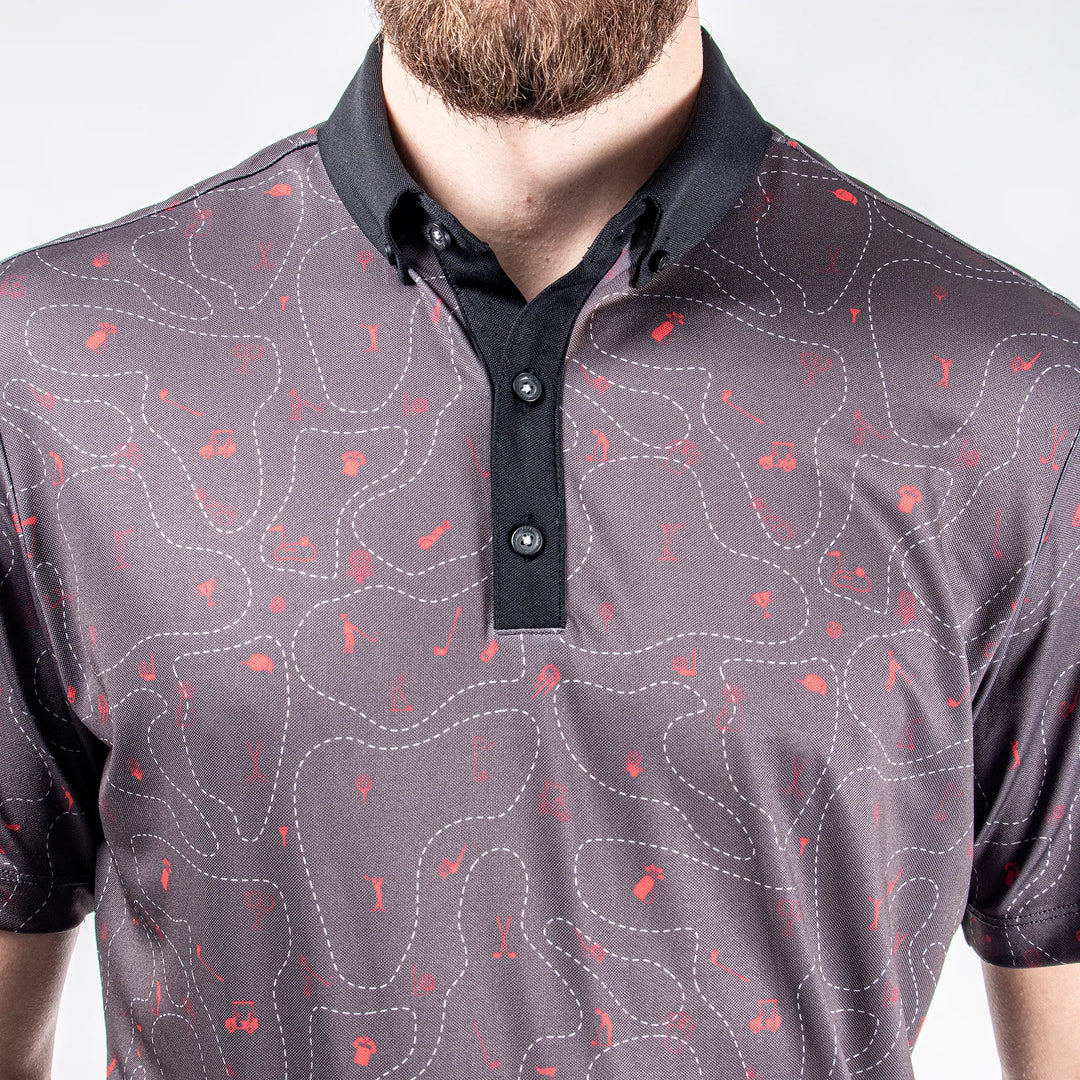 Miro is a Breathable short sleeve shirt for Men in the color Forged Iron(5)
