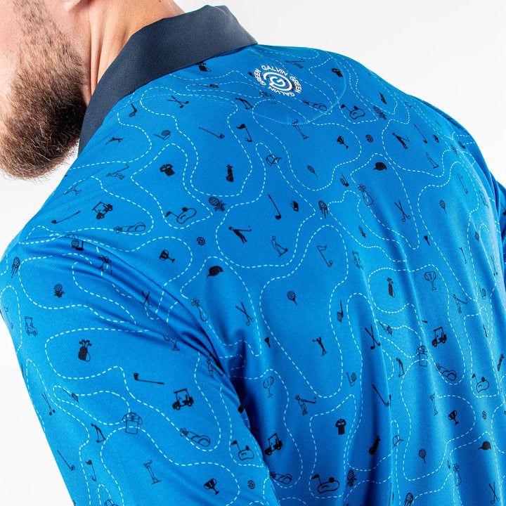 Miro is a Breathable short sleeve shirt for Men in the color Blue Bell(6)