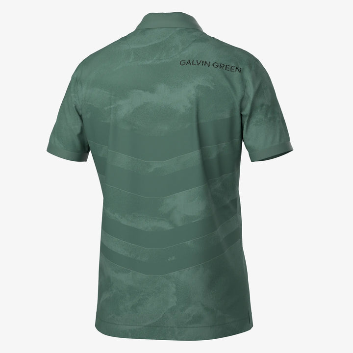 Mirza is a Breathable short sleeve golf shirt for Men in the color Duck Green(9)