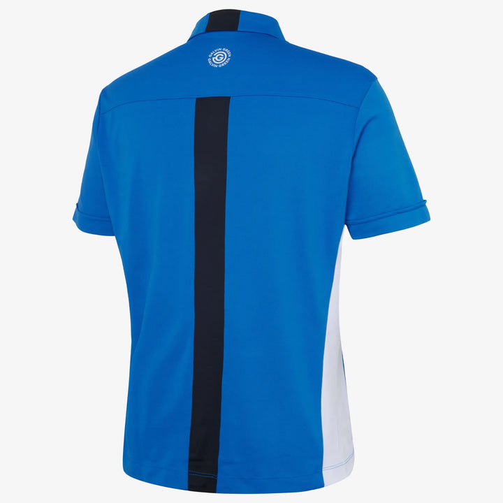 Mitchell is a Breathable short sleeve golf shirt for Men in the color Royal Blue/White/Black(7)