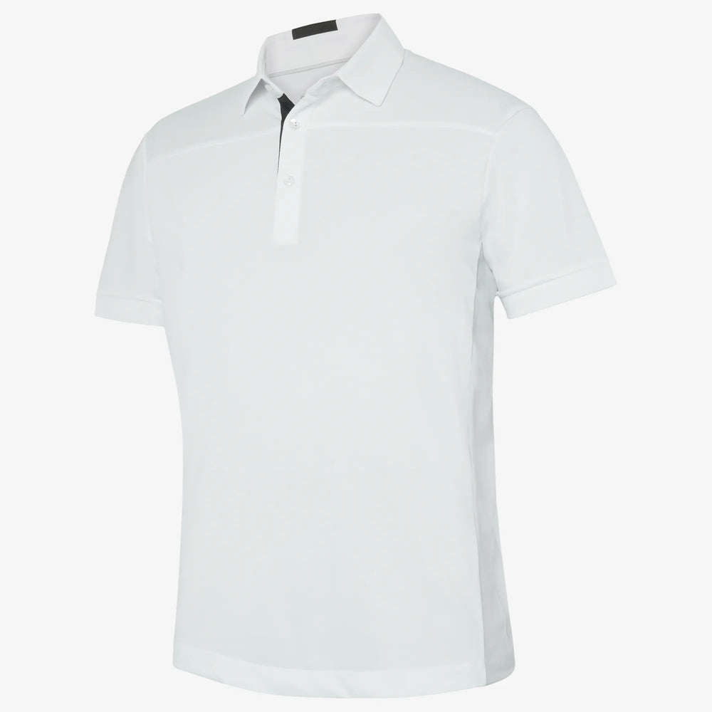 Mitchell is a Breathable short sleeve golf shirt for Men in the color White/Black/Cool Grey(0)