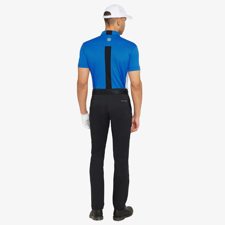 Mitchell is a Breathable short sleeve golf shirt for Men in the color Royal Blue/White/Black(6)