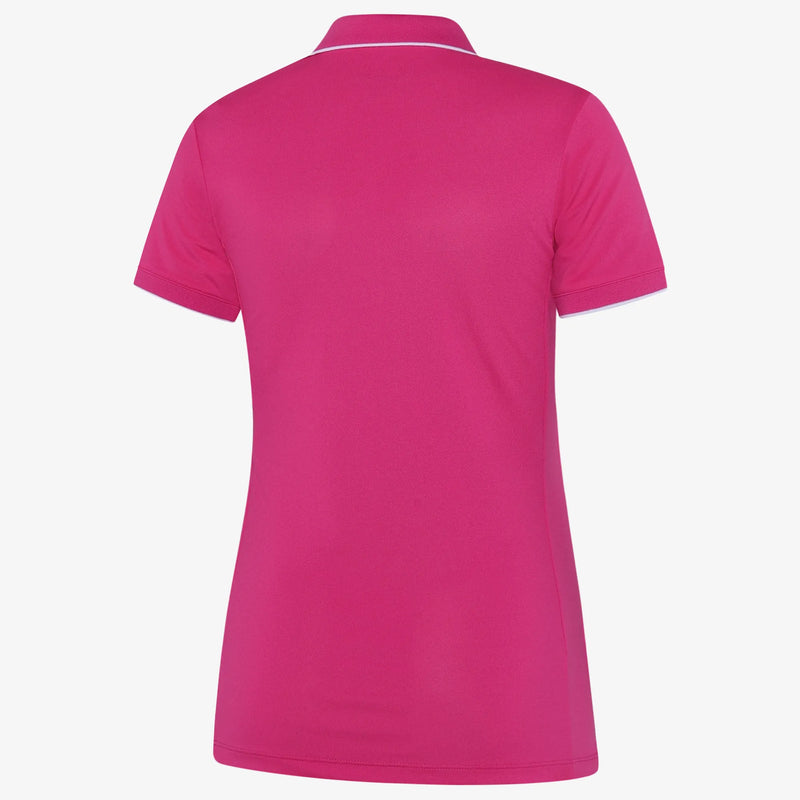 Molly is a Breathable short sleeve golf shirt for Women in the color Fuchsia(7)